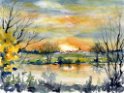 26 Mainlandschaft im Sonnenuntergang